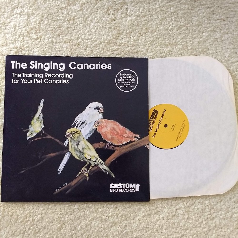3/$25 teach your canary to sing training record